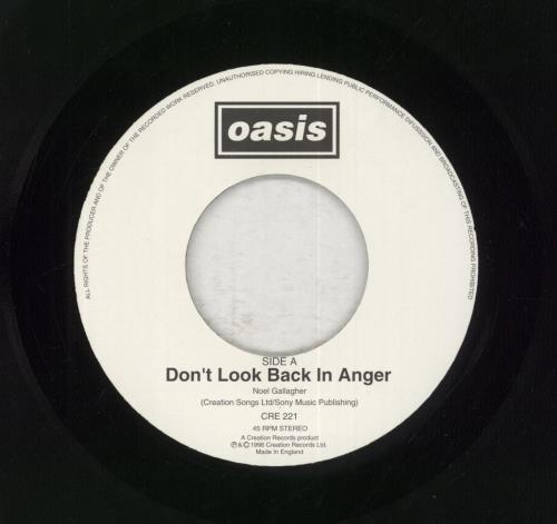 Oasis Don't Look Back In Anger UK 7