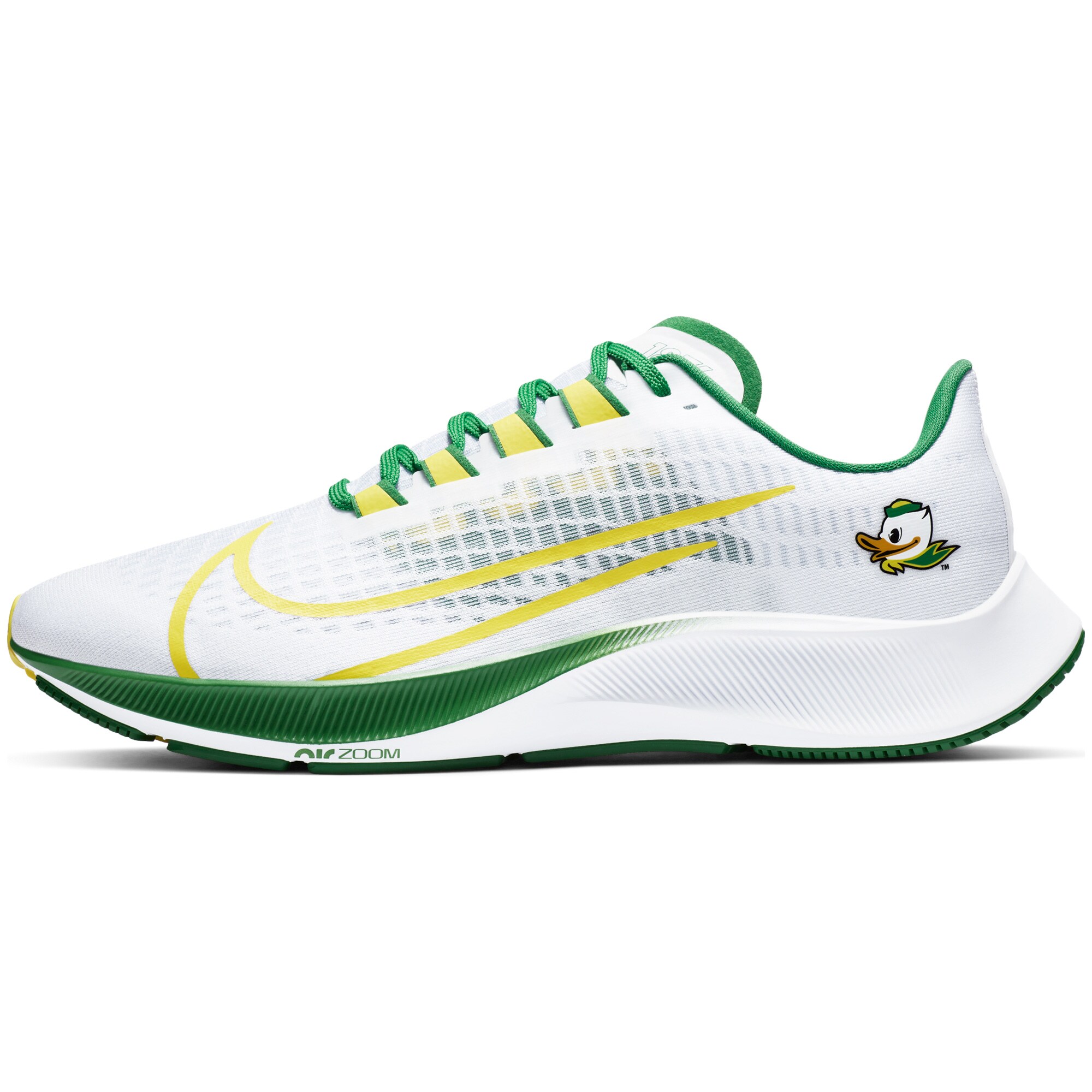 Unisex Nike White Oregon Ducks Pegasus 37 Running Shoes