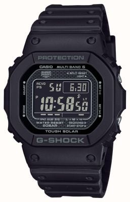 Casio G-Shock Multi Band 6 Radio Controlled Black Resin Strap GW