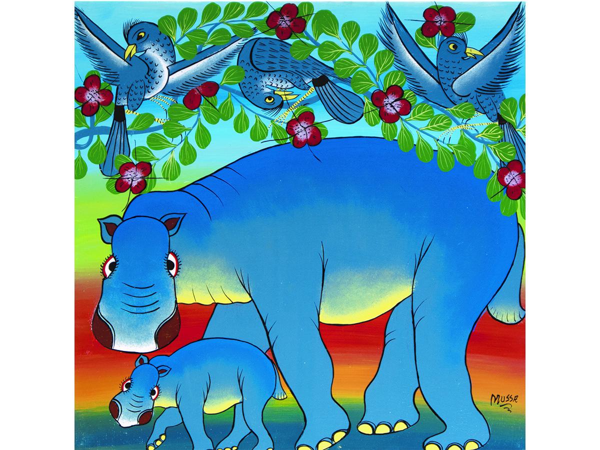 タンザニアの現代アート「ティンガティンガ」原画展 自由が丘の