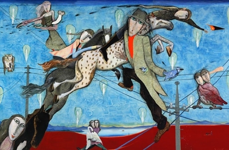 Bunkamuraで画家・小林裕児さんの個展－絵画、立体など40点 - シブヤ