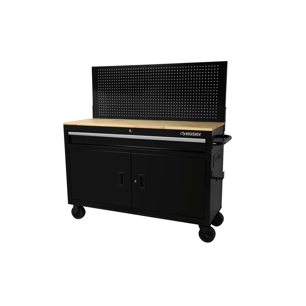 Husky 52 in. W x 18.7 in. D 1-Drawer 2-Door Tool Chest Mobile