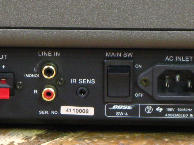 SW-4 BOSE - 中古オーディオ 高価買取・販売 ハイファイ堂
