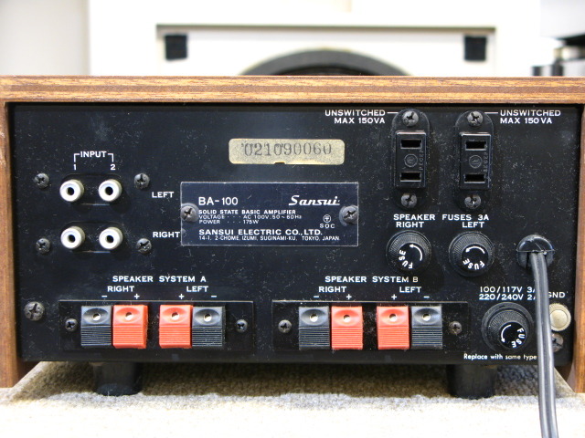 BA-100 SANSUI - 中古オーディオ 高価買取・販売 ハイファイ堂