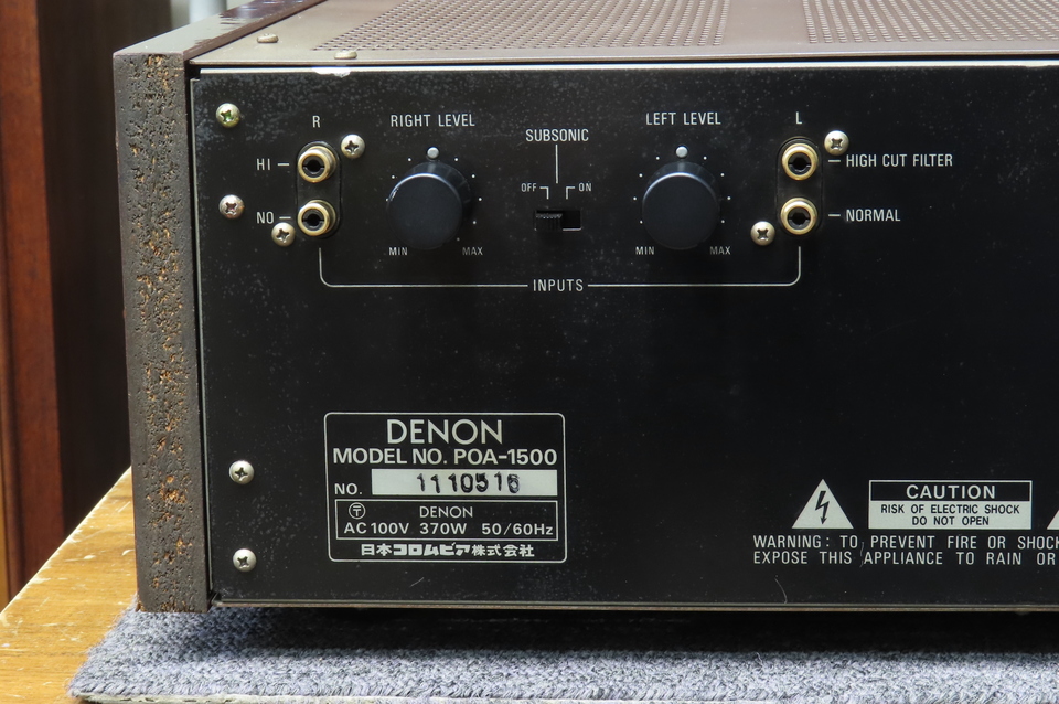 POA-1500 DENON - 中古オーディオ 高価買取・販売 ハイファイ堂