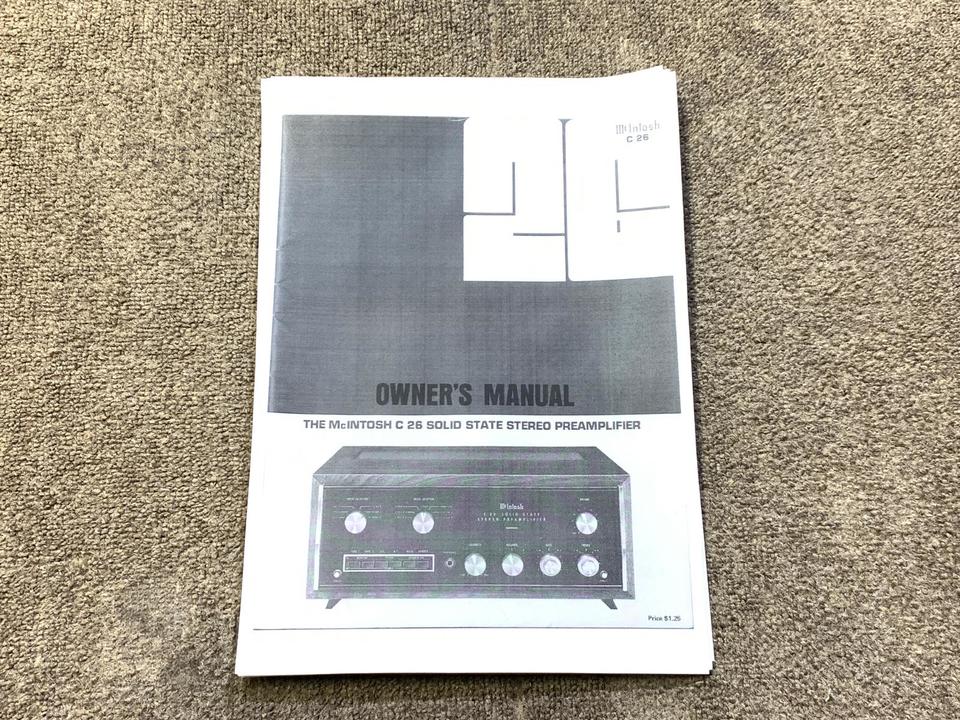 C26 McIntosh - 中古オーディオ 高価買取・販売 ハイファイ堂