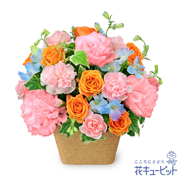 鮮やかなスプレーバラのアレンジメント - 予算で選ぶ 5000円から｜｜花