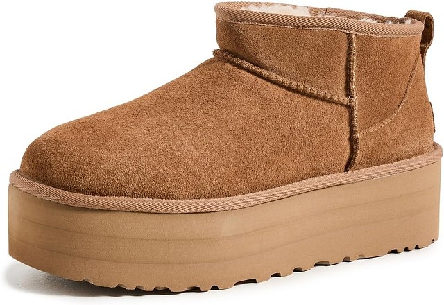 UGG Classic Ultra Mini Platform Boots Chestnut New | eBay