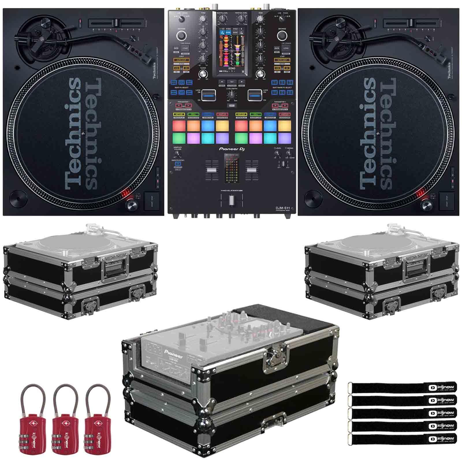 2) Technics SL-1200MK7 with DJM-S11 Mixer & Cases | IDJNOW
