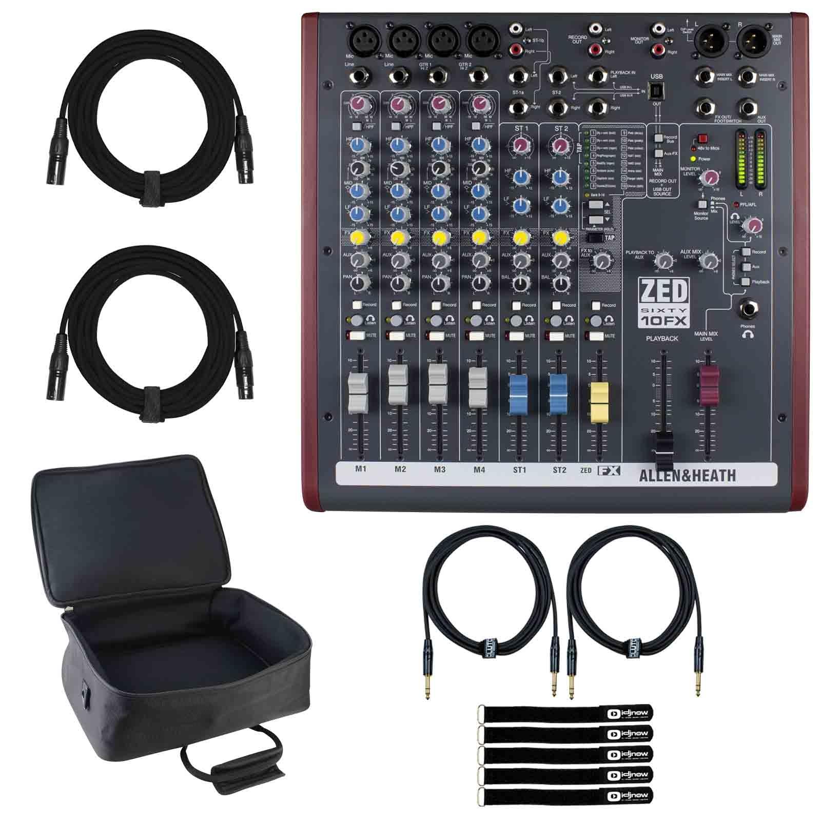 Allen & Heath ZED60-10FX FX Mixer with Bag | IDJNOW
