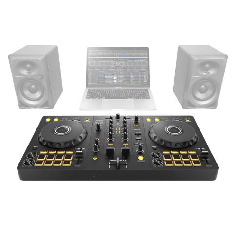 Pioneer DJ DDJ-FLX4 with PartyBox Rave8 & Stands | IDJNOW
