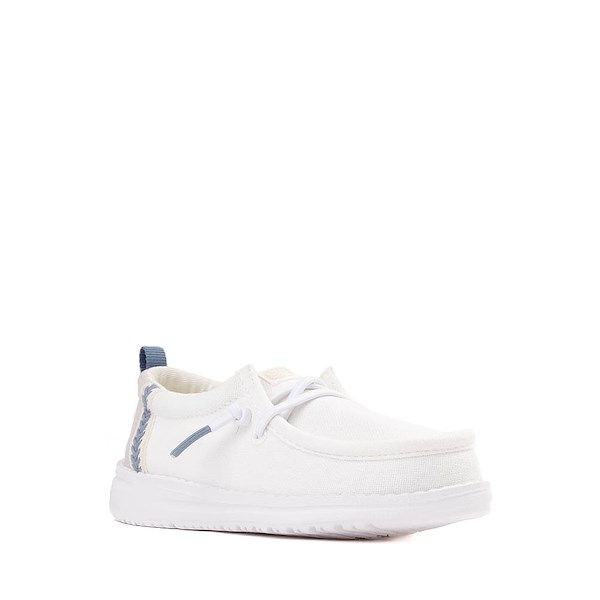 HEYDUDE Wally Summer Linen Casual Shoe - Baby / Toddler - White