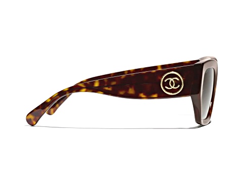 Chanel Dark Brown Tortoise Frame with 