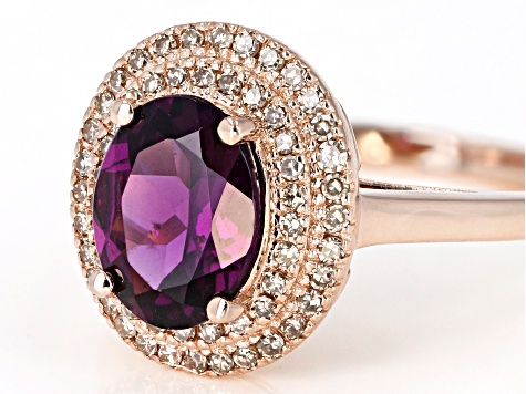 Grape Color Garnet 10k Rose Gold Ring 1.89ctw - GCG137 | JTV