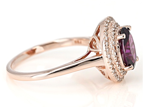 Grape Color Garnet 10k Rose Gold Ring 1.89ctw - GCG137 | JTV