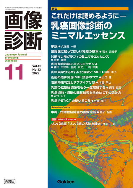 m3電子書籍 | 画像診断 2022年11月号（Vol.42 No.13）これだけは読める