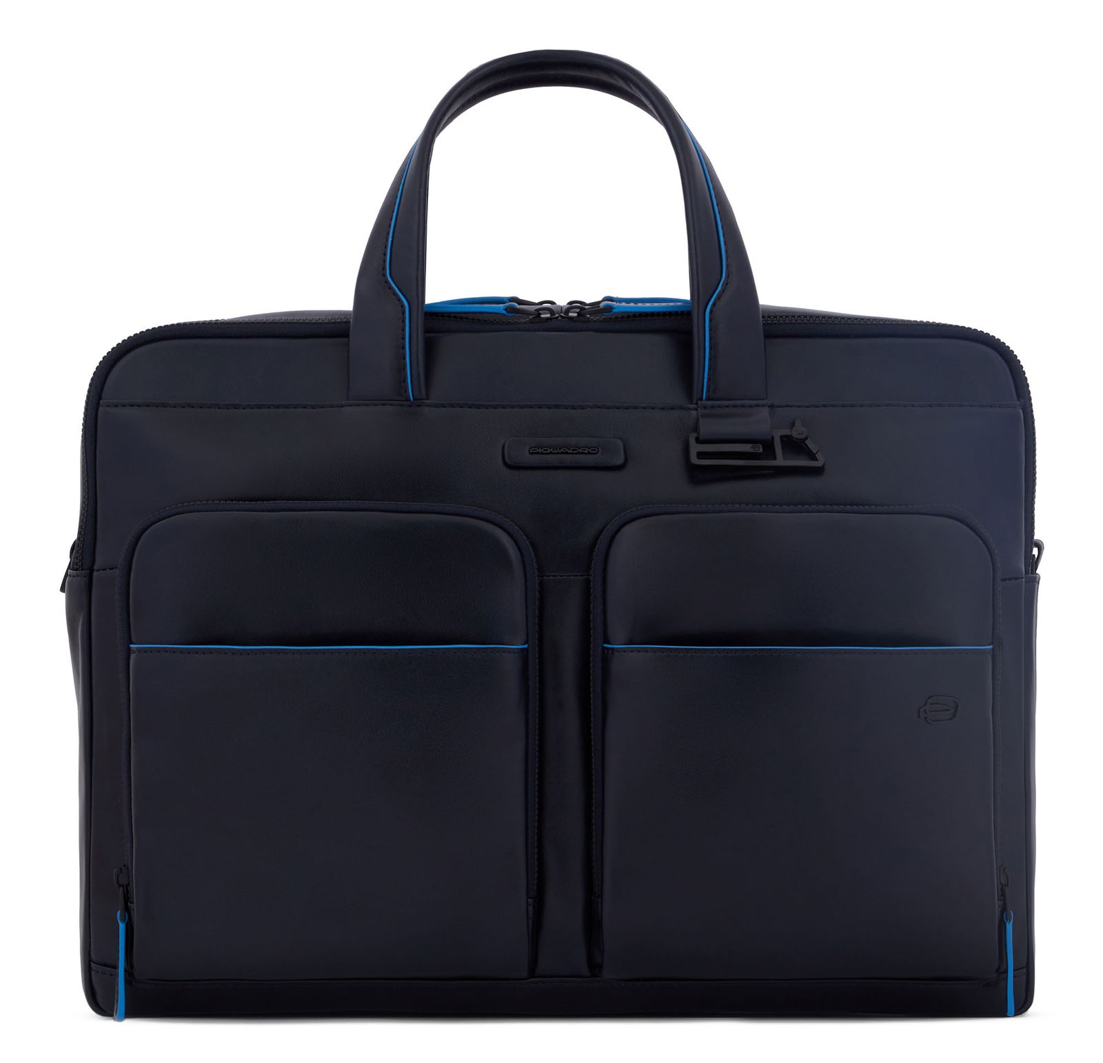 PIQUADRO Blue Square Revamp 2 Handle Briefcase Blue | Buy bags