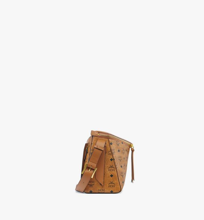 Medium Diamant 3D Shoulder Bag in Visetos Leather Mix Cognac | MCM ®US