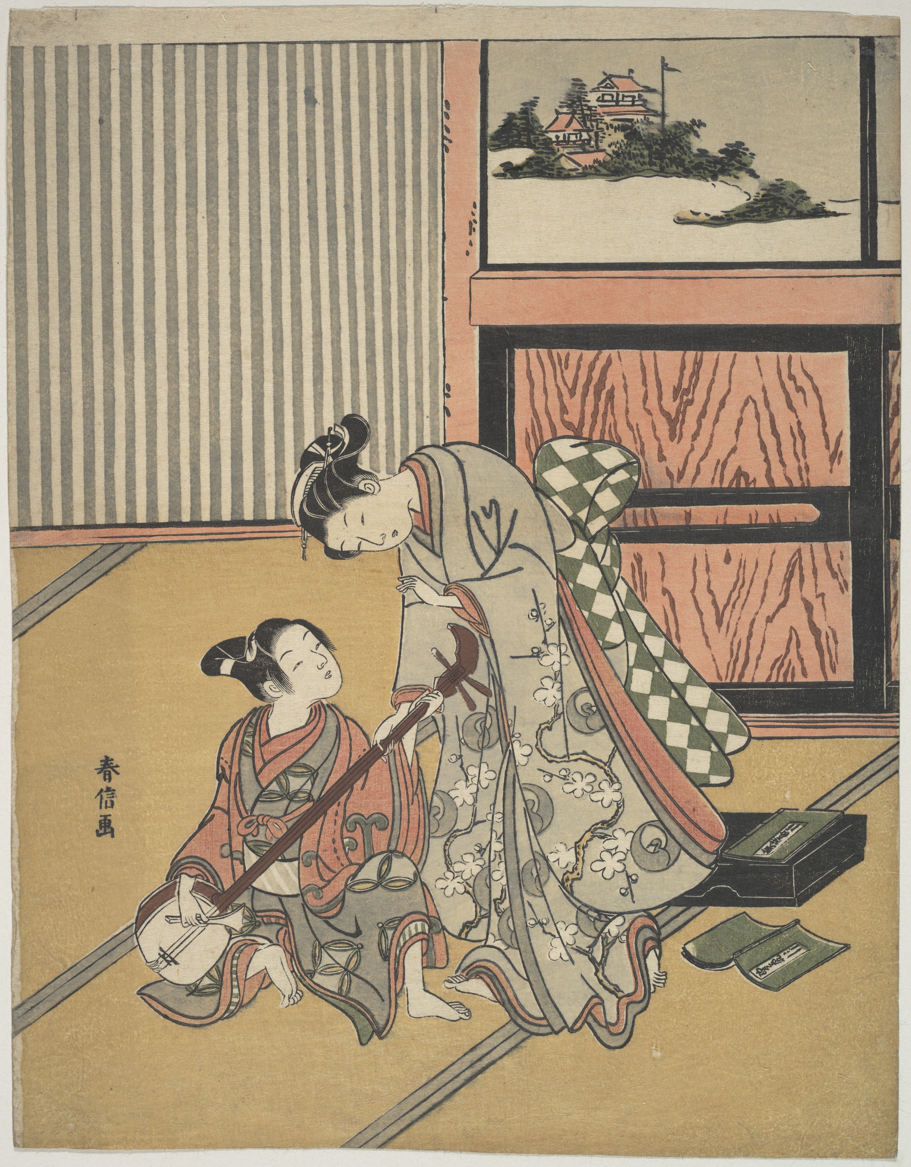 Suzuki Harunobu - The Music Lesson - Japan - Edo period (1615–1868