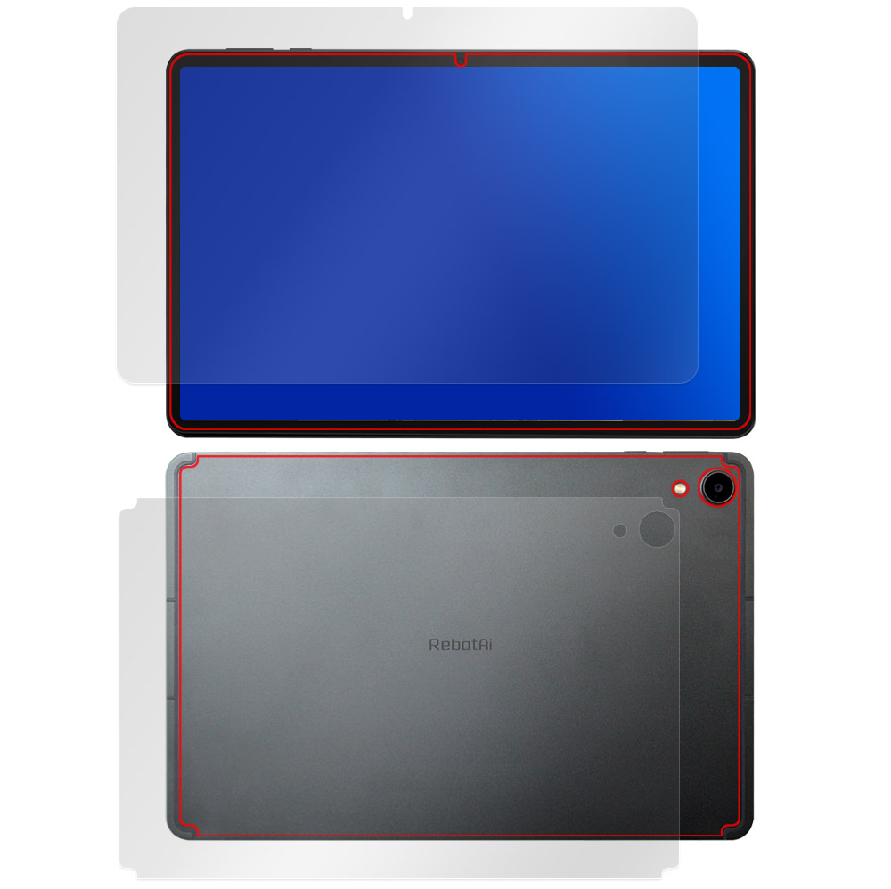 RebotAi A11タブレット 用 保護フィルム | 表面・背面セット, 高光沢