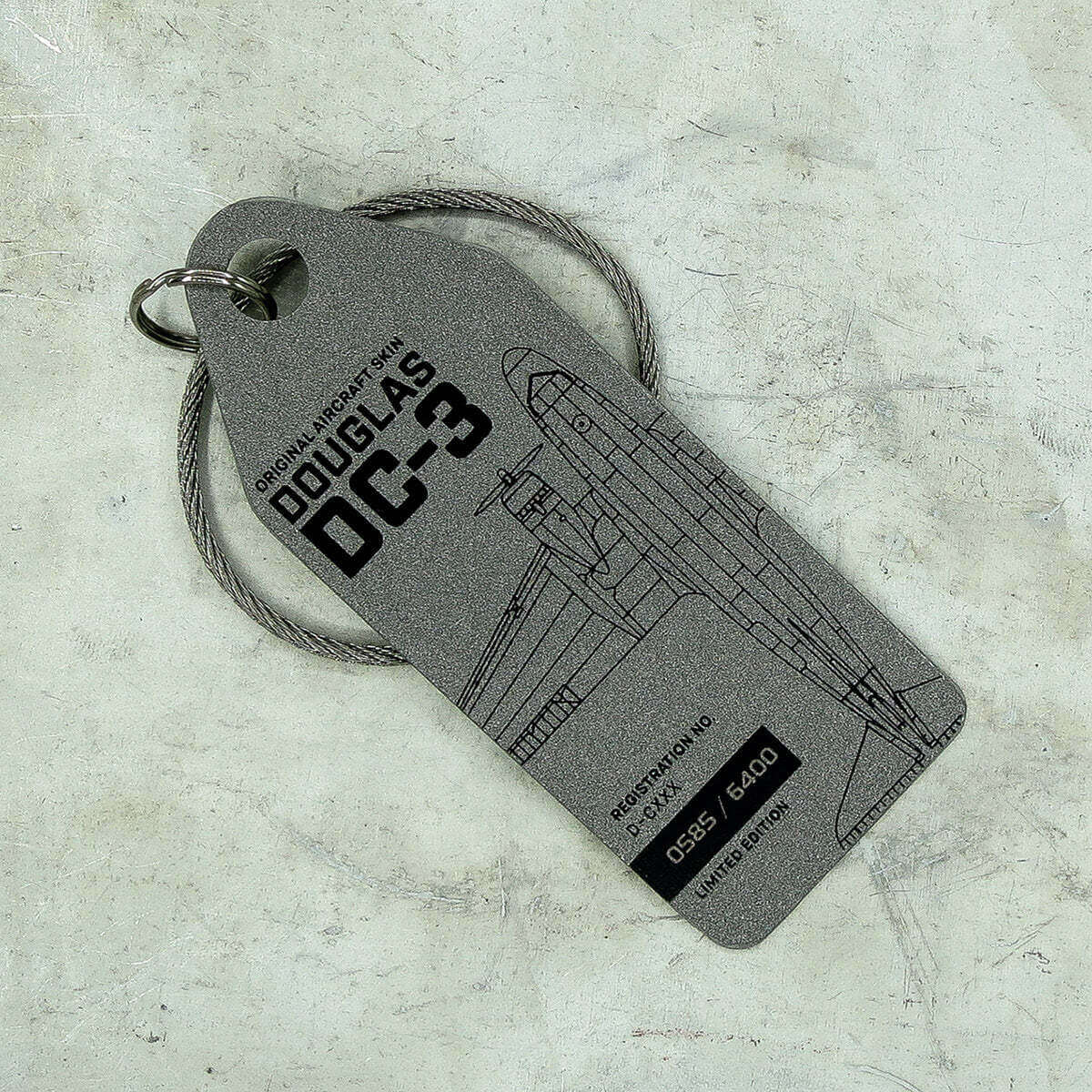 Douglas DC-3 Raisin Bomber Aviation Tag - D-CXXX - MyPilotStore.com
