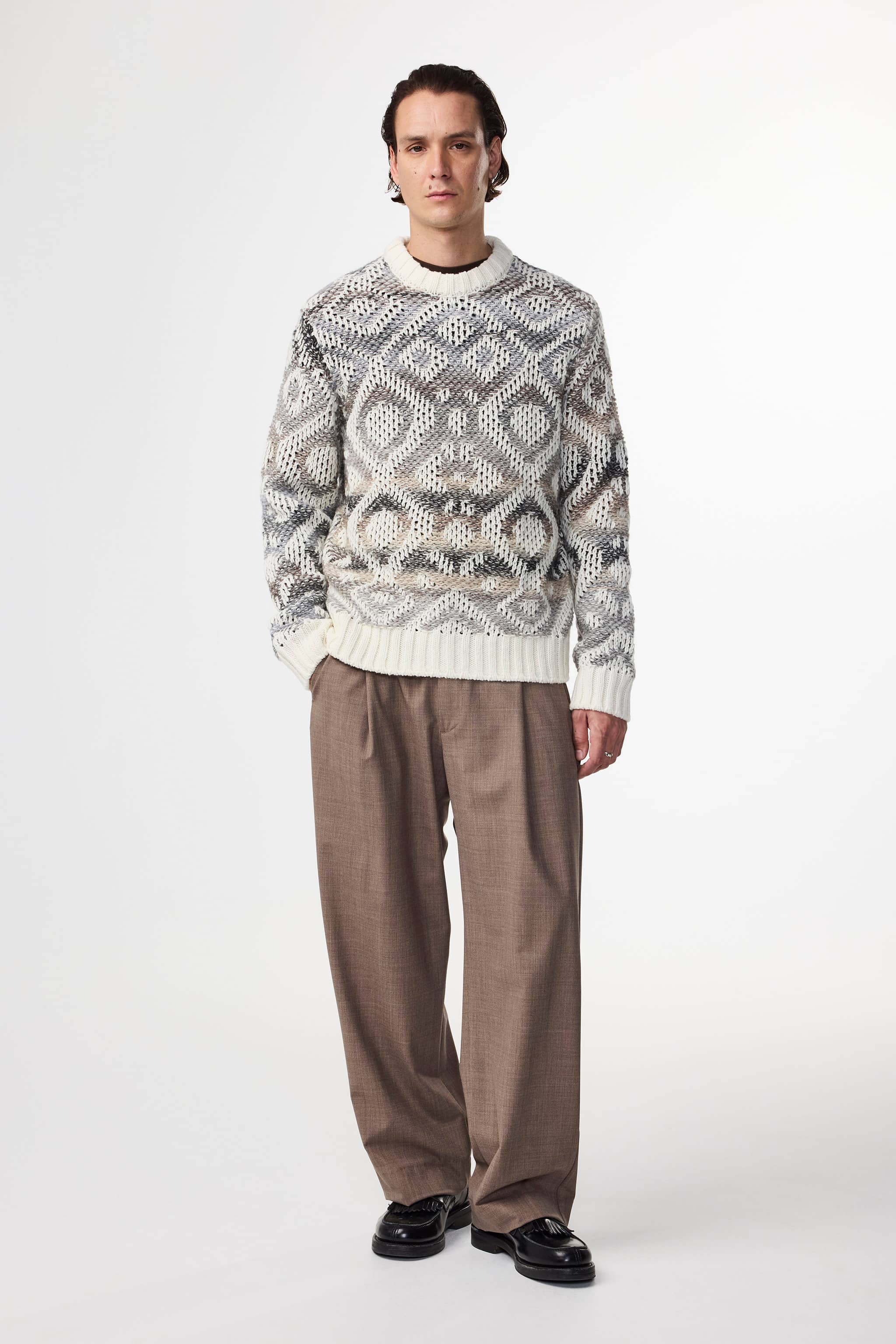 Brady 60024 men's sweater - Ivory - Buy online at NN.07®