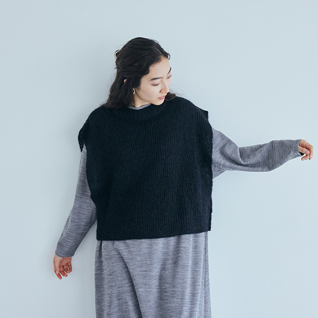 重ね着するポンチョベスト｜衣料品｜中川政七商店 公式サイト