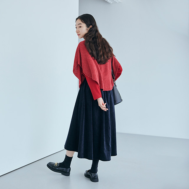 重ね着するポンチョケープ｜衣料品｜中川政七商店 公式サイト