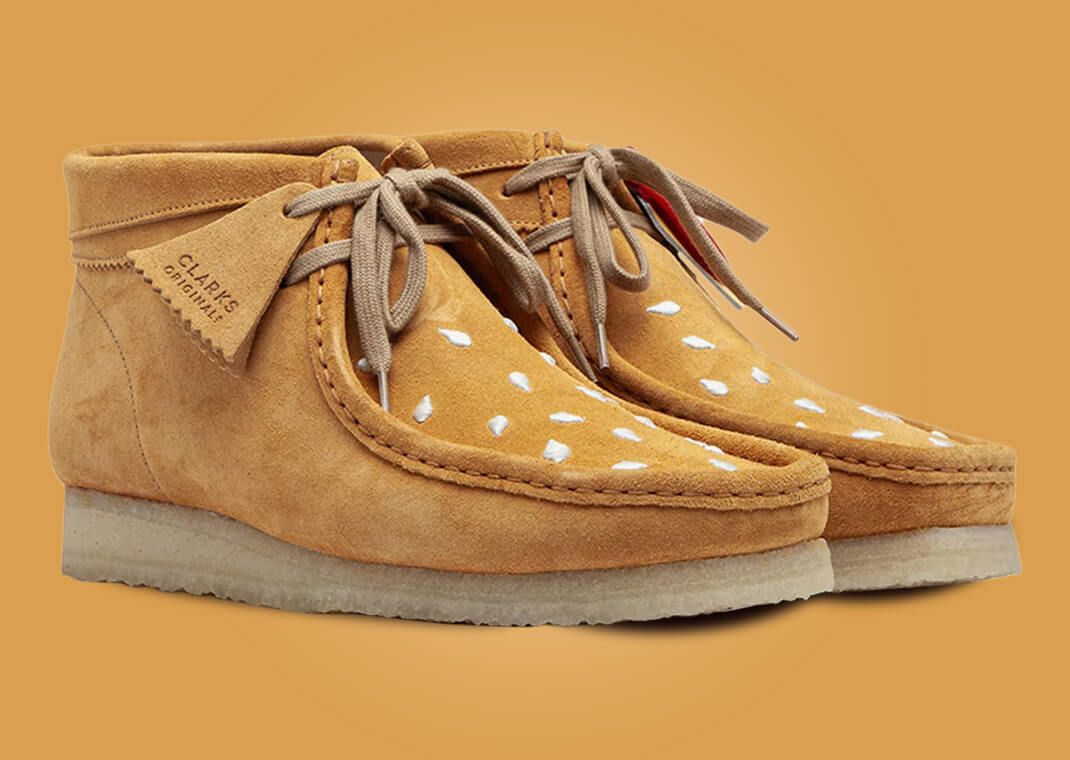 Vandy The Pink's Hamburger-Inspired Clarks Wallabee Releases