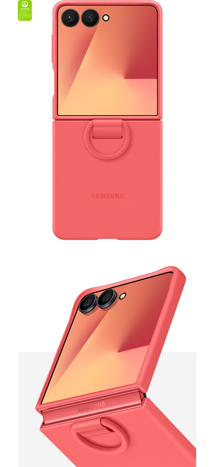 Galaxy Z Flip7 Ring Case (Silicone) ミント | ケース・カバー
