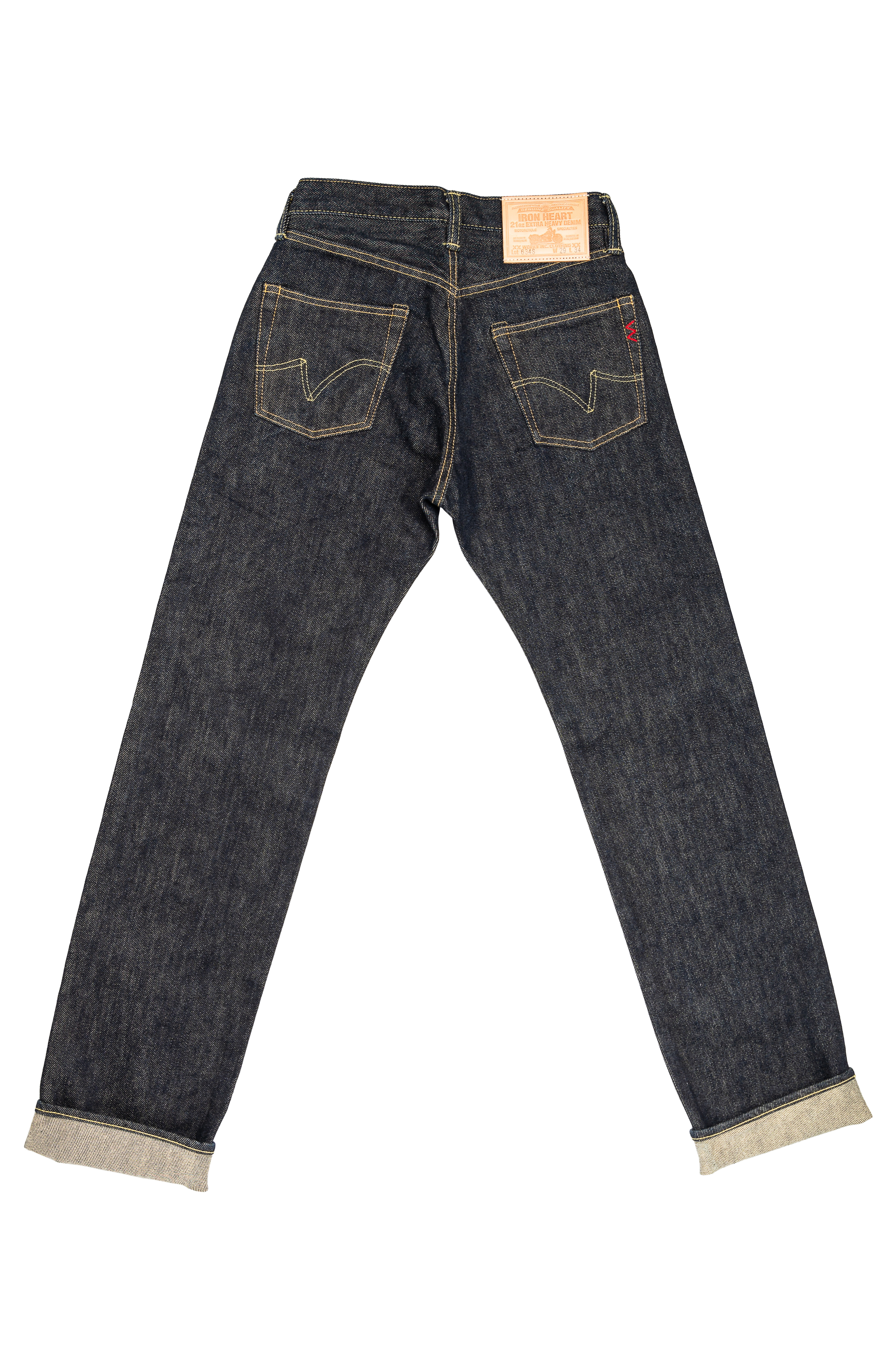 Iron Heart 634s 21oz Indigo Selvedge Jean - Straight Leg