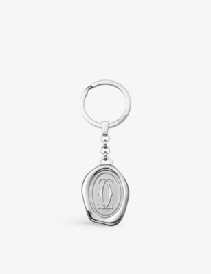 CARTIER - Double C de Cartier logo-embossed stainless-steel
