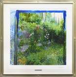 ホアキン・トレンツ・リャド「蒼き水面 NENUFARES(AGUA AZUL)」シルク