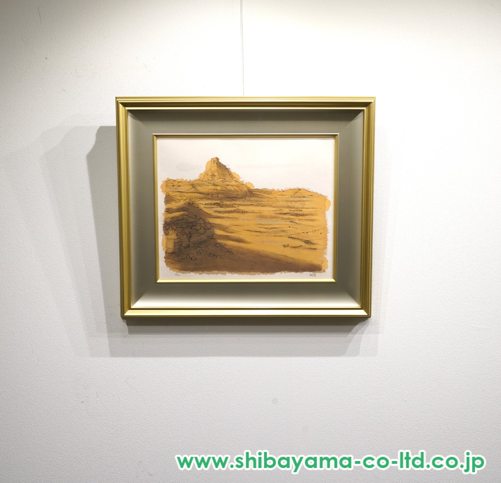 平山郁夫「楼蘭 仏塔を望む」手彩色版画 :: 絵画買取・販売 - シバヤマ