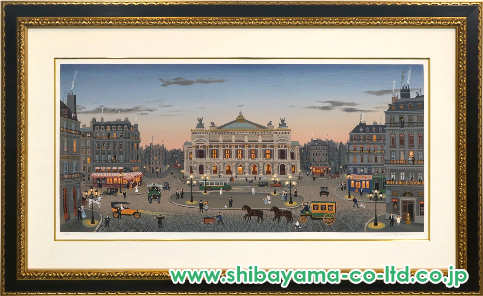 ミッシェル・ドラクロワ「オペラ座の眺め」セリグラフ :: 絵画買取