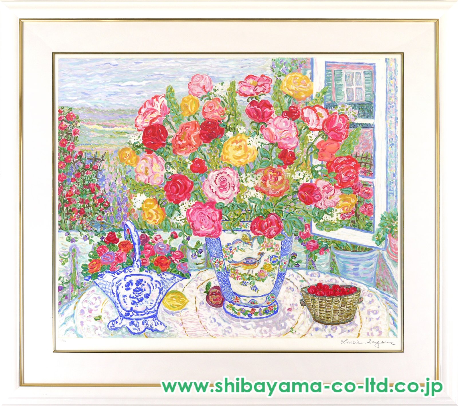 未開封 希少 レスリー・セイヤー 緑のイスと花 ジグソーパズル 1020