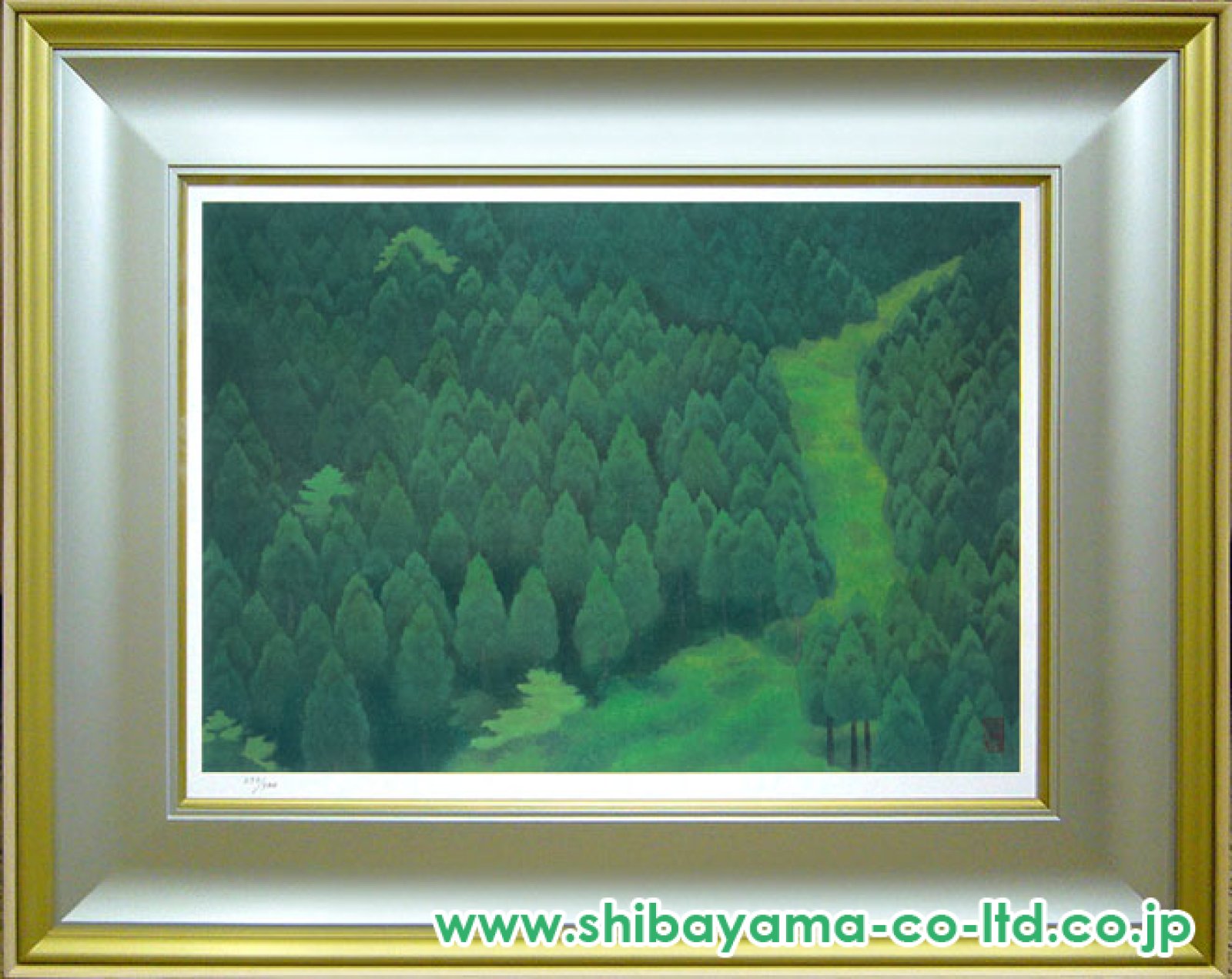 東山魁夷「緑の谷」木版画＋新復刻画 :: 絵画買取・販売 - シバヤマ