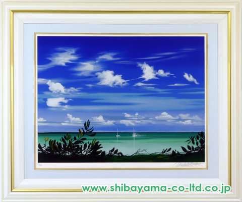 ミッシェル・バテュ「休暇」シルクスクリーン :: 絵画買取・販売