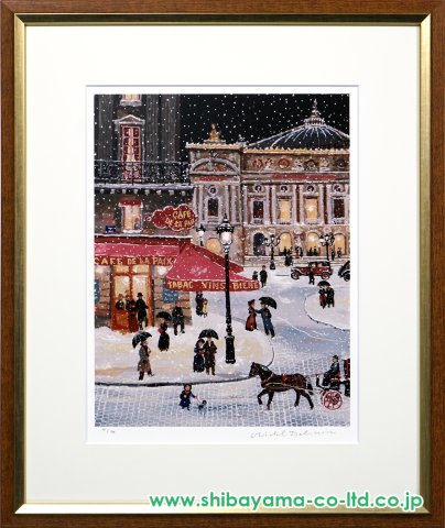 ミッシェル・ドラクロワ「オペラ座の夕暮れ」セリグラフ :: 絵画買取