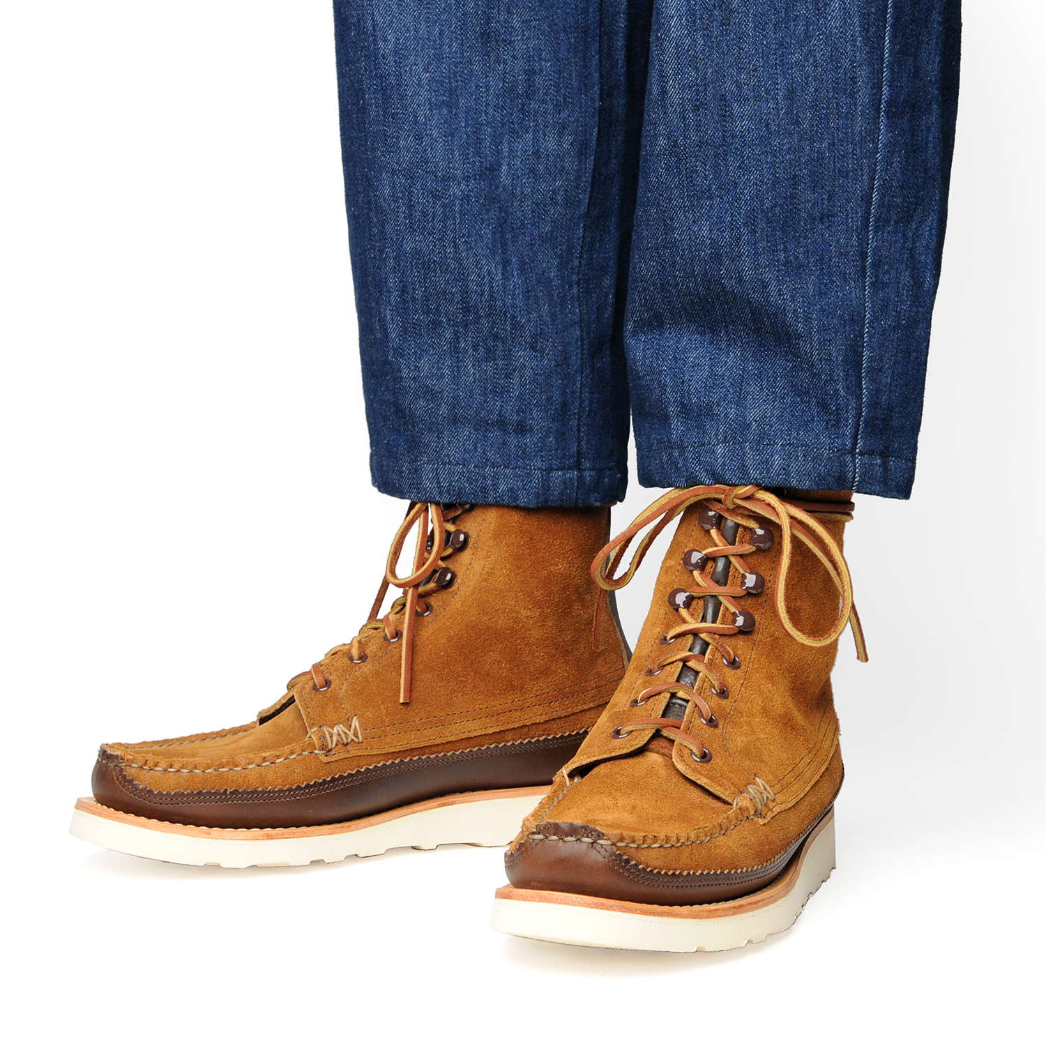 Maine Guide DB Boots - Flesh-out Leather [4 Colors] — YUKETEN