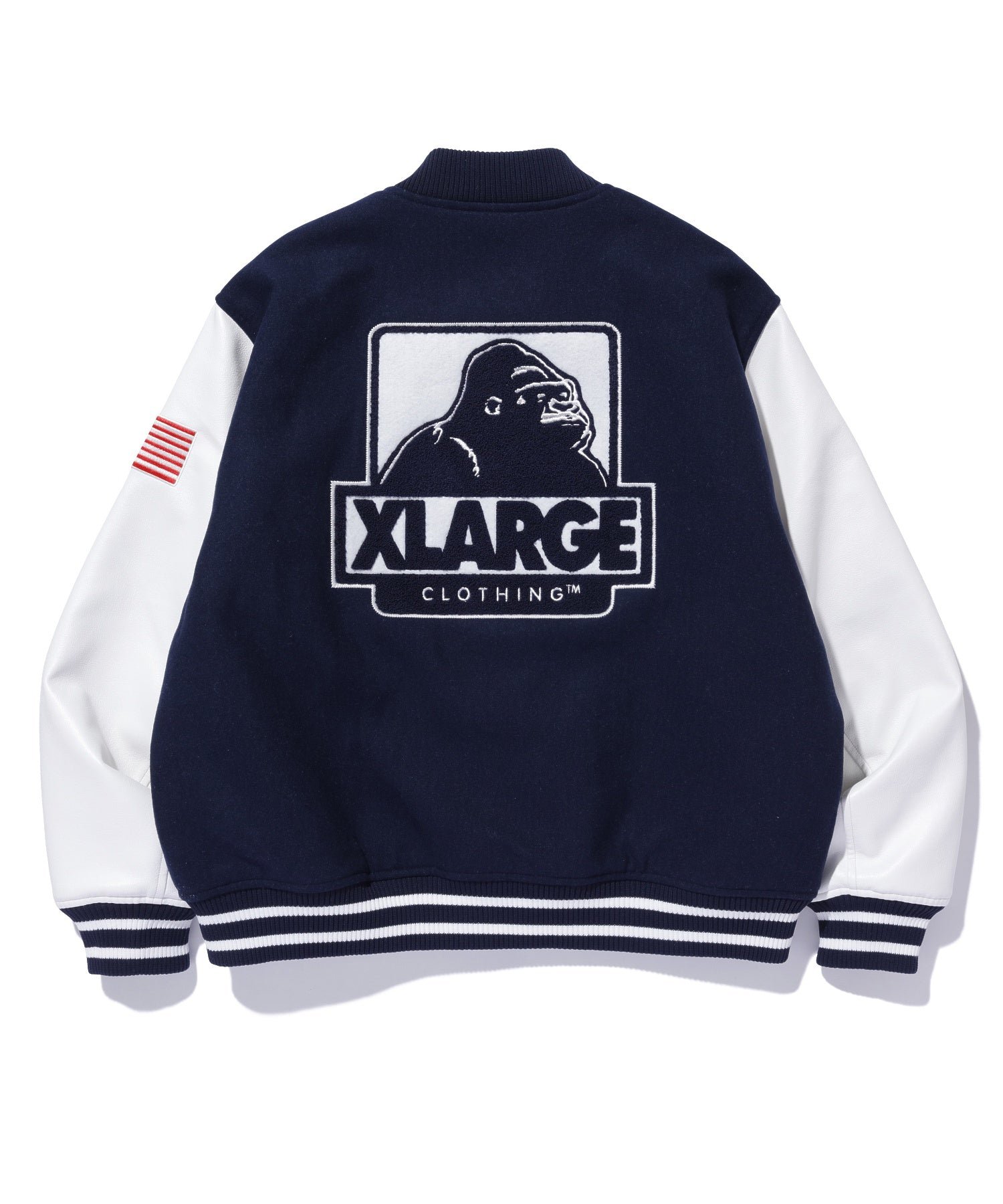 ONE·JAM·TART· STORE XLARGE® JAPAN OG LOGO VARSITY JACKET | NAVY