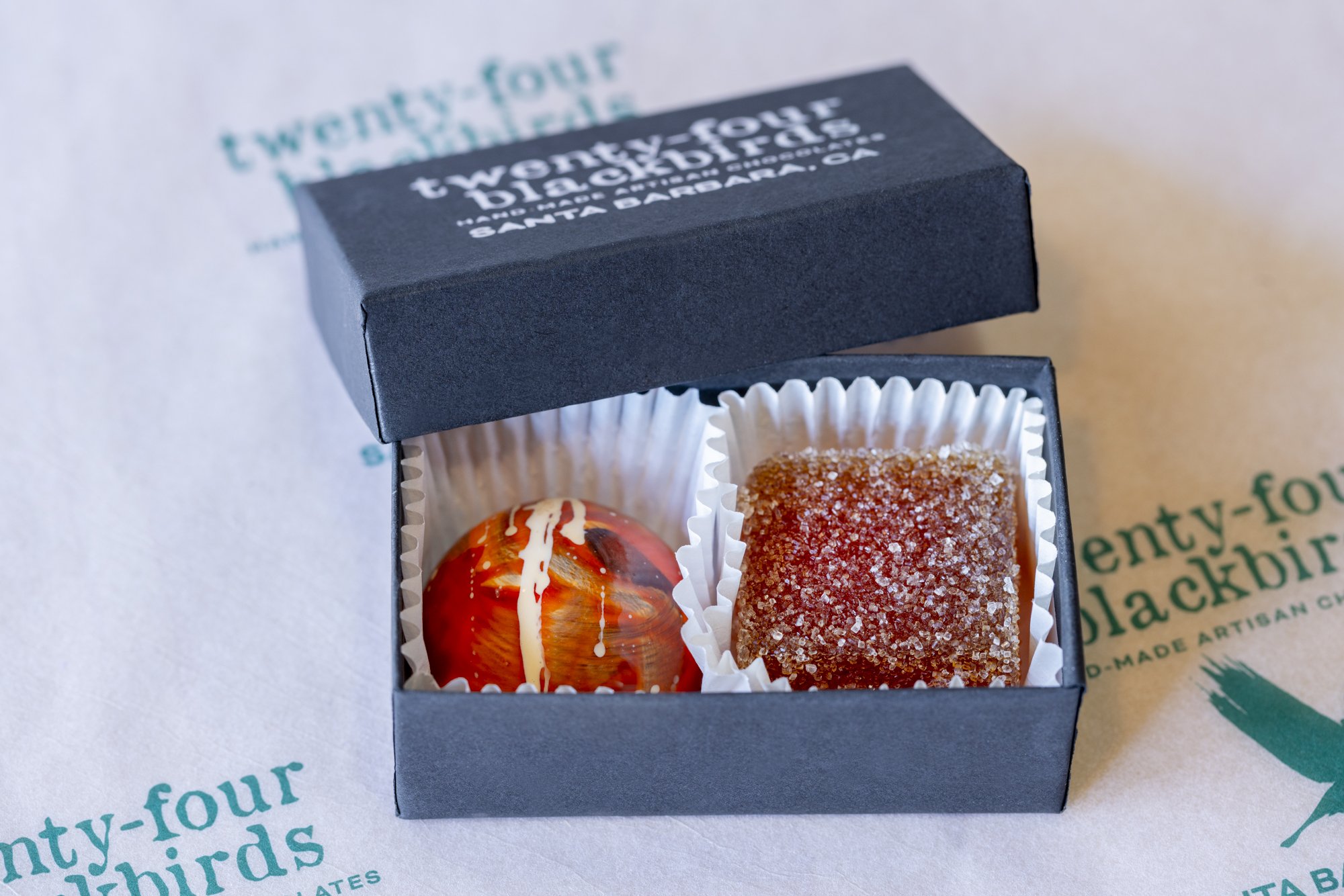 Two-Piece Truffle Box — Twenty-Four Blackbirds Chocolate