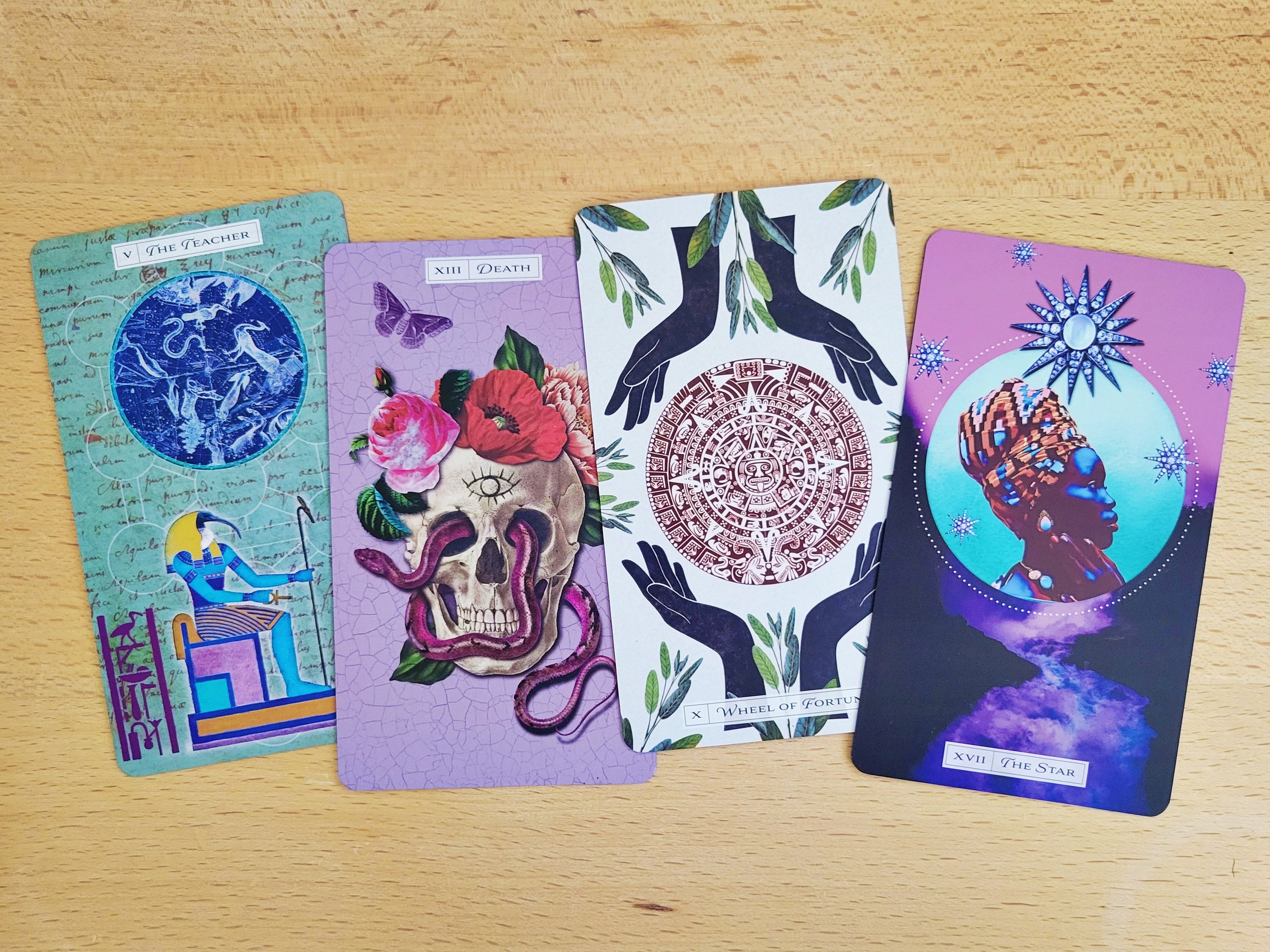 TarotoftheQTPOC Deck Review: Tarot of the Cosmic Seed by Lalania