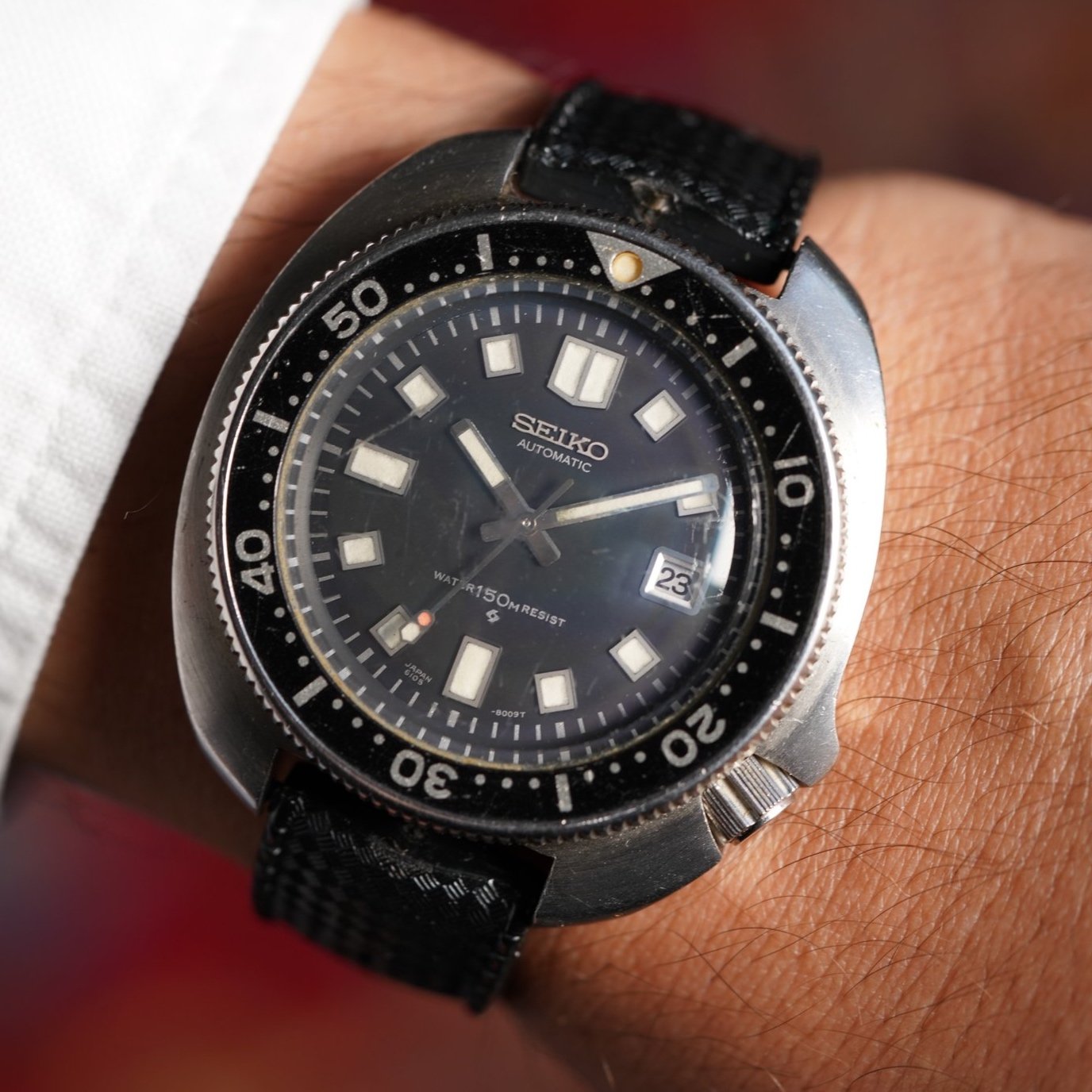 Seiko Captain Willard Reference 6105-8110 Unpolished — Wind Vintage