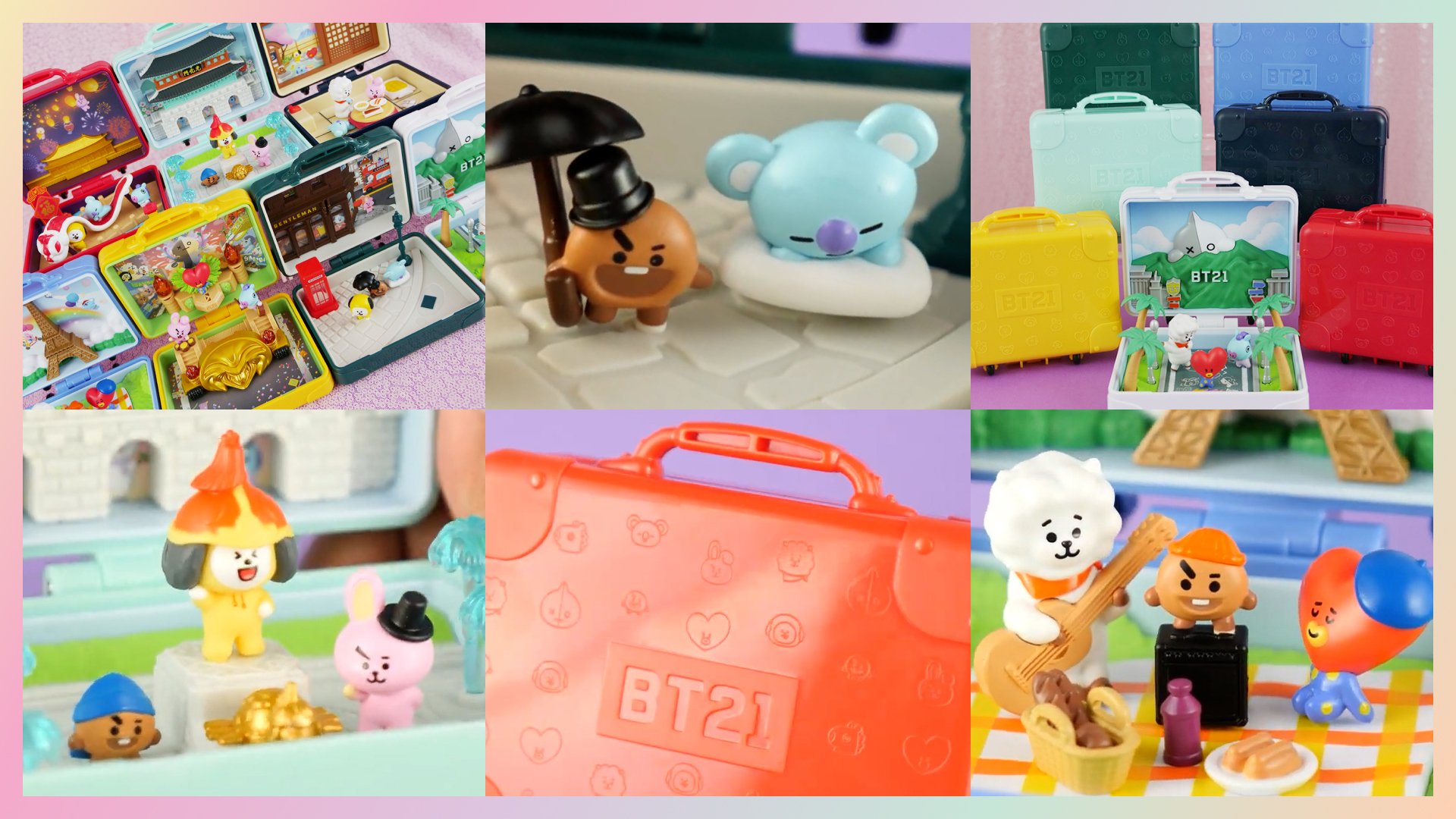 ✨SHOWCASE✨ Line Friends x BTS BT21 World Tour Suitcases: Chimmy