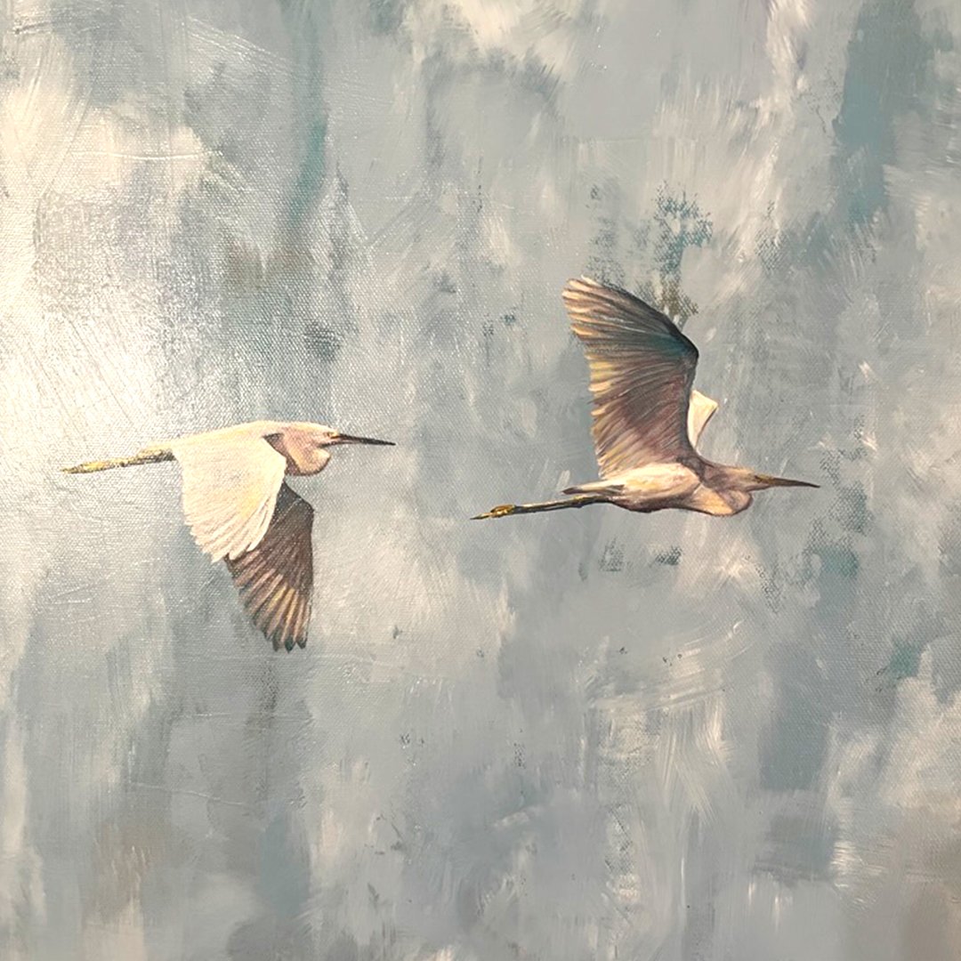 Snowy Egret Journey — Donna Palmersheim Art & Design