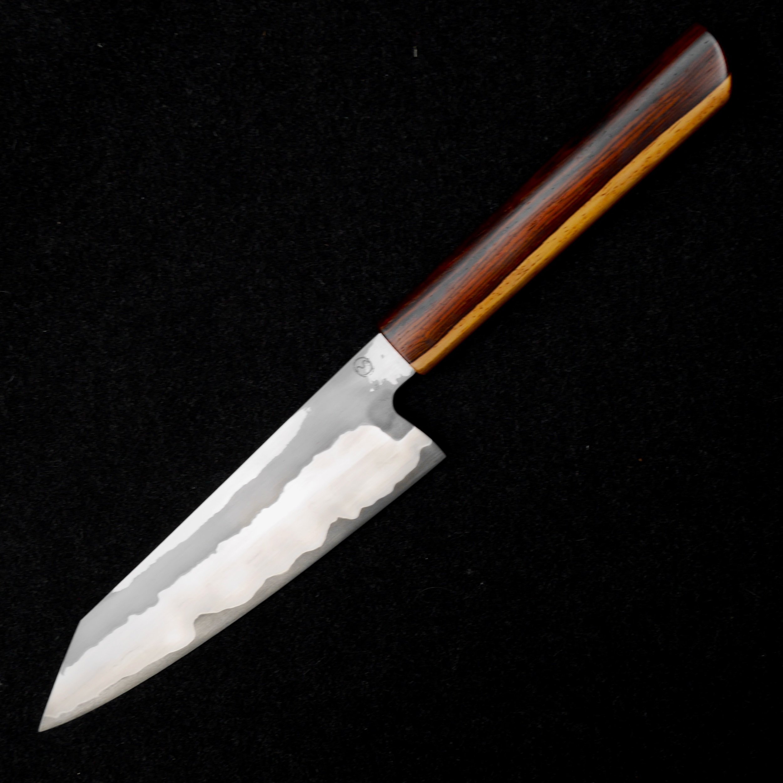 7” Santoku - Shuminagashi & Mokume — Moss Rock Cutlery