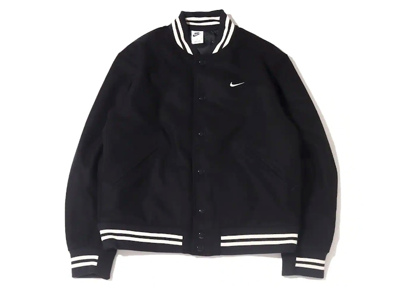 Nike Sportswear Authentics Varsity Jacket (Asia Sizing) Black