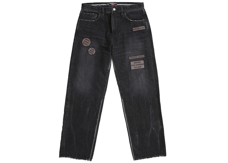 Supreme Number (N)ine Patches Loose Fit Jean Black Men's - FW25 - US