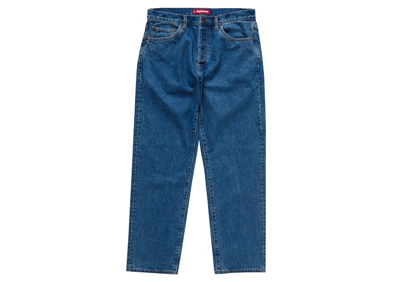 Supreme Regular Jean (FW24) Washed Indigo Men's - FW24 - US